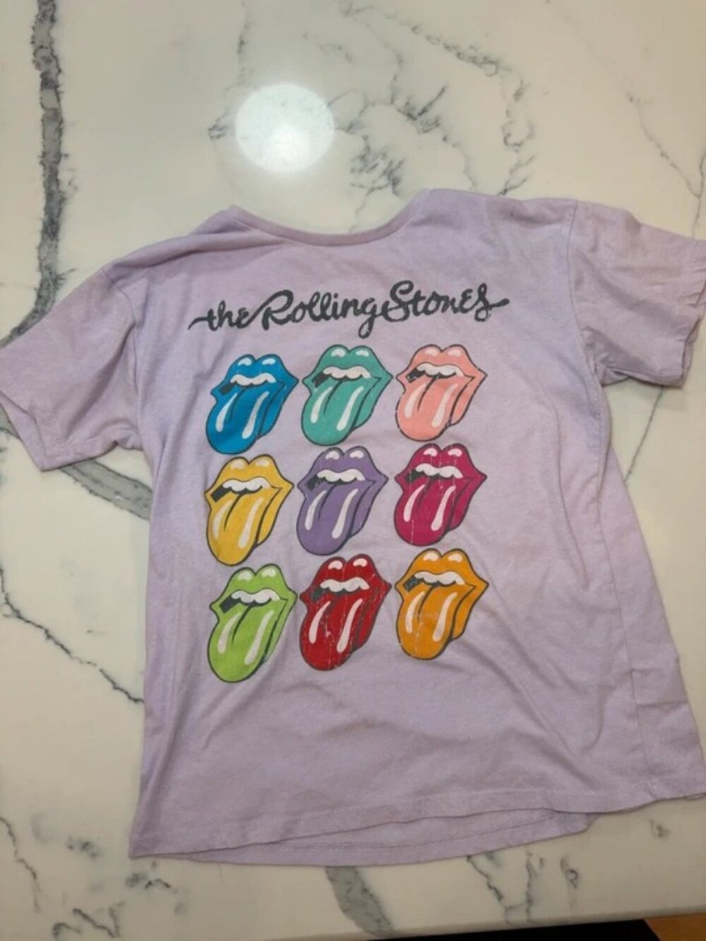 Rolling Stones Lavender Graphic Tee Kids 16